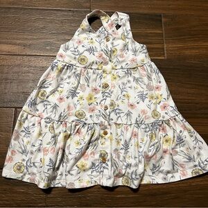 Joie‎ 3T Girls Dress Floral Sleeveless X Cross Halter